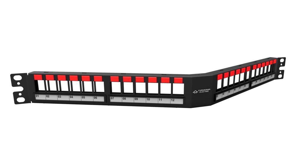 PATCH PANEL DESCARREGADO 24P ANGULAR 1U