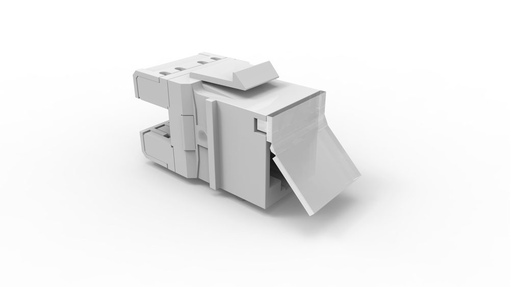 CONECTOR FEMEA GIGALAN CAT.6 T568A/B - BRANCO (24 UNID)