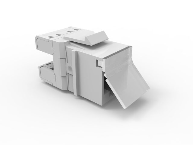 CONECTOR FEMEA GIGALAN CAT.6 T568A/B - PRETO (24 UNID)