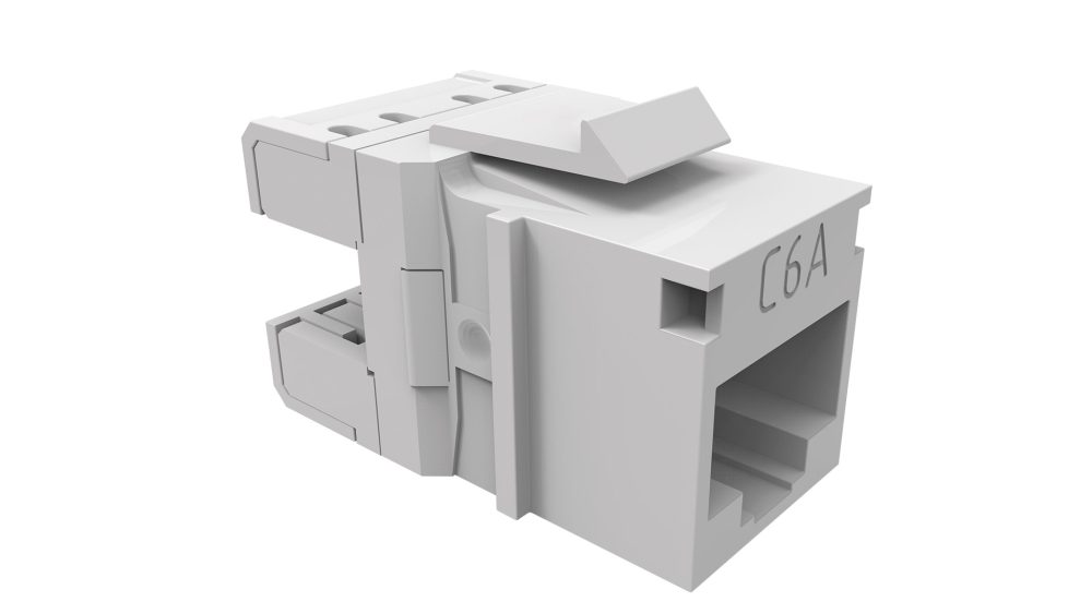 CONECTOR FEMEA GIGALAN CAT.6A T568A/B - BRANCO (24 UNID)