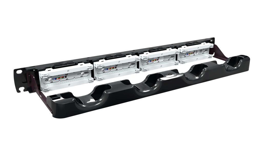 PATCH PANEL MODULAR MULTILAN CAT.5E - 24 PORTAS T568A/B