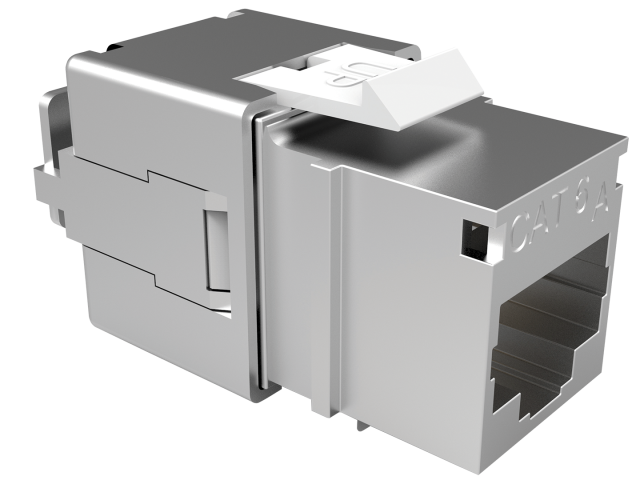 CONECTOR FEMEA BLINDADO GIGALAN CAT.6A T568A/B (24 UNID)