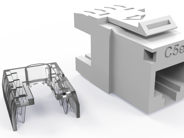 CONECTOR FEMEA MULTILAN CAT.5e T568A/B 90/180 - AZUL